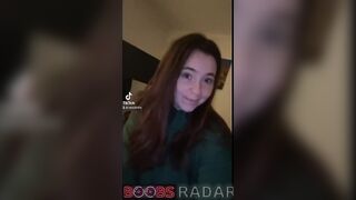 Buxom woman from TikTok unsheathed her gigantic boobies - Flash Tits