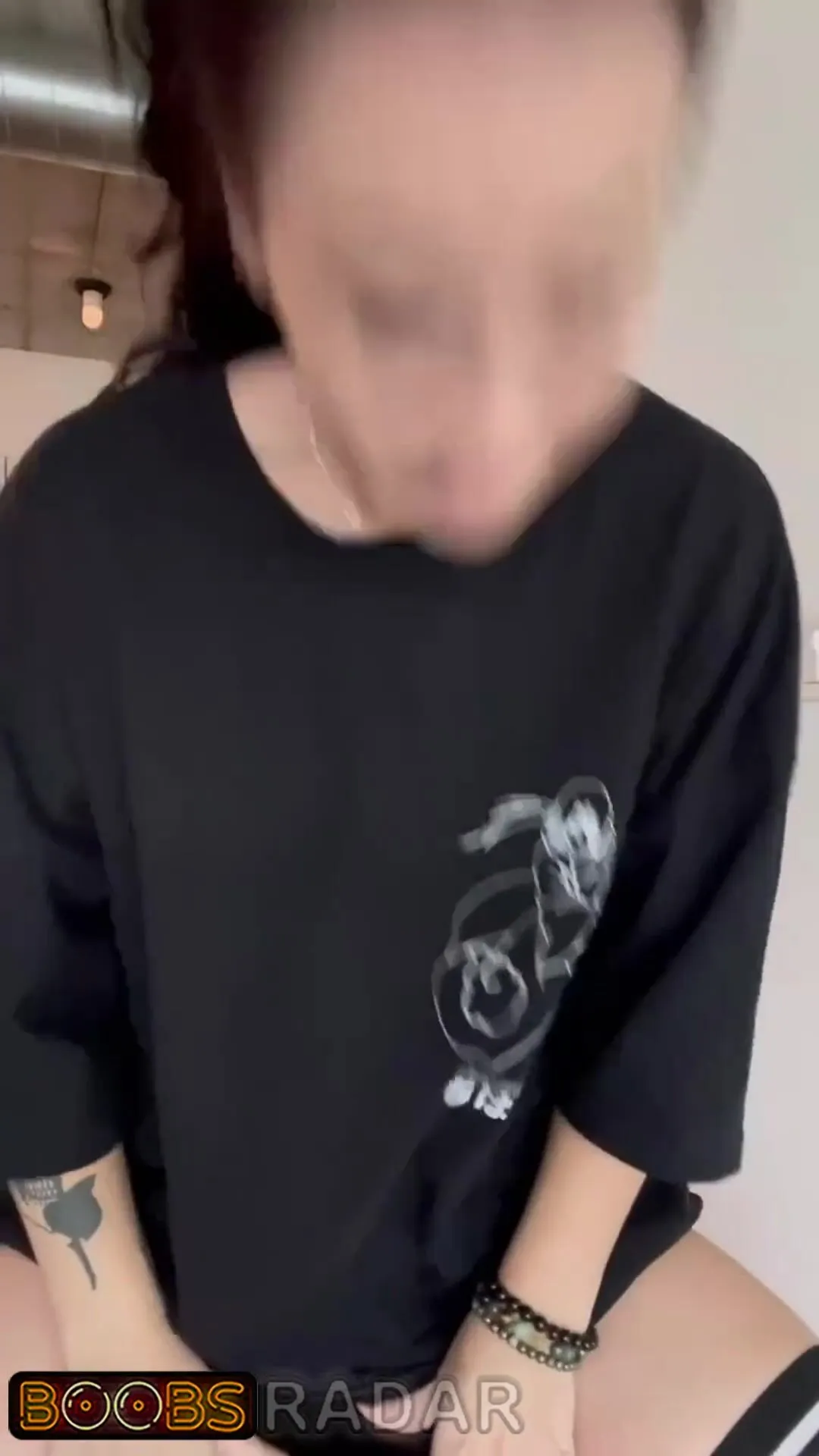 The head down and melons of this tatted TikTok girl are seen by all by GOTHSPVT – TIKTOK NAKED GIRL