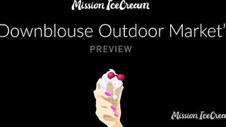 Oops Boobs Downblouse. Public Nip Slip video