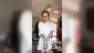 A schoolgirl partakes in the eighteen+ compete and flashes her toned fantastic assets by badharleybad - Topless TikTok