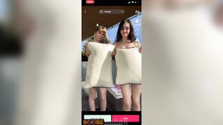Aspiring TikTok bloggers stash their beautiful nude bods under ample pillows by jazminej - BOOBS RADAR