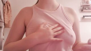 18yo teen massages big boobs