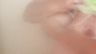 Super short shower with Ms. Melons