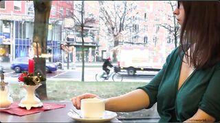 she must flashes her adorable melons in public