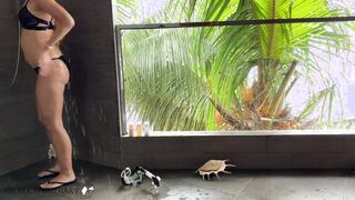 The sex of a couple in love in a hotel caught on a hidden camera.