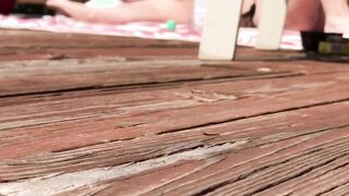 Spying on a SUNBATHING MILF
