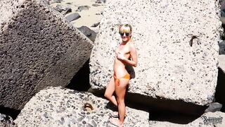 Notgeil am Strand in Spanien | Public im Urlaub