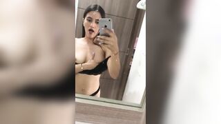 I record myself in the shower of my sonny's dad's room and send him a flick to super-hot him up