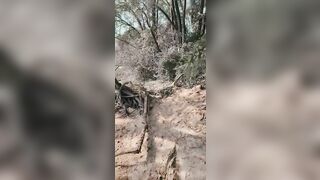 CAUGHT! Outdoor public showing! Deep Throating my giant jugs and demonstrating vag by the sea