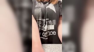 Breast Spurt From A Cougar With LARGE All-Natural Boobs