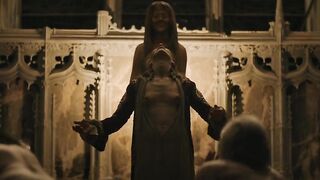 Kate Dickie, Jemima Rooper nudity thriller scene - Matriarch (2022)