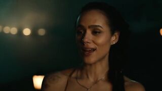 Nathalie Emmanuel, Stephanie Corneliussen - The Invitation (2022) Nude Scene from the movie
