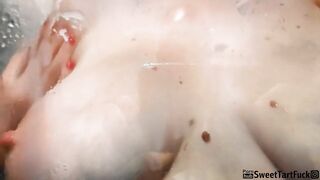 Loads of milk from my bitchy lactating bumpers