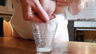 Lactating Gulp My Own Boob Milk