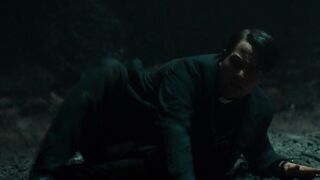 Carrie Munro nude - The Pope's Exorcist (2023) thriller topless