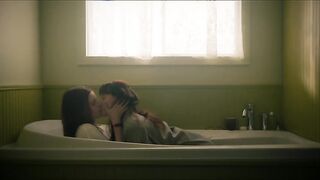 Anwen O'Driscoll, June Laporte nude - You Can Live Forever (2022) all lesbian hot kiss scenes