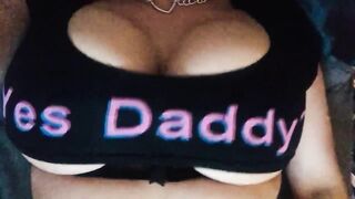 See my massive melons popping out for stepdaddy