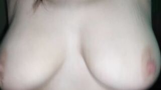 Bareness Phat Ass White Girl Unbelievable Boob Juggling Close Up