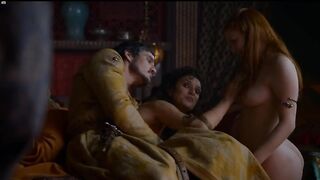 Josephine Gillan nude, Kristen Gillespie topless - GameofThrones s04e01 (2014) Hot scene
