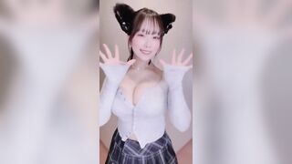 Bounced Big Tits Hot Asian Model