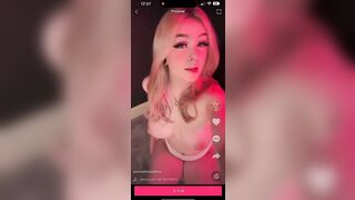 TIKTOK TART PIERCEDNOODLE DEMONSTRATES OFF YAM-SIZED BOSOMS