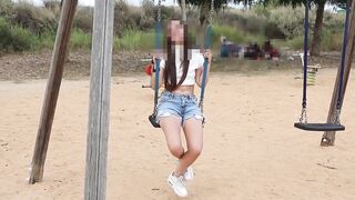 Demonstrating my udders by the sway in public