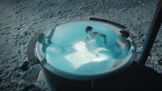 Svenja Jung topless - Der Pfau (2023) hot tub scene