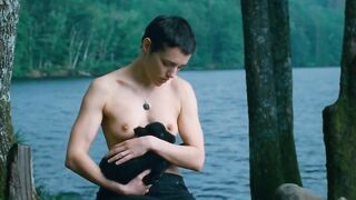 Camille Berthomier nude- Astrakan (2022) topless short scene