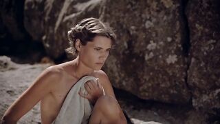 FULL FRONTAL & HOT LESBIAN KISS SCENE with Morgane Line Vallée nude, Margot Naviaux - Ondes Solitaires (2020)