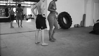 Emily Allen nude, Michèle Belgrand - The girl with two heads (2018) topless fight scene