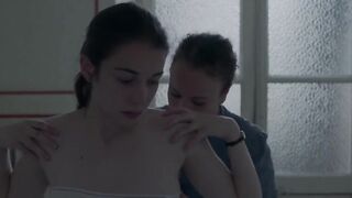 Pregnant Naked Scenes with Nina Mazodier nude, etc actress - Un grand silence (2016)