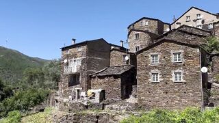 Pretty girl in the car and in the mountains outdoor shows natural tits