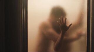 Striptease Scene and Bathroom Sex Idina Menzel, Shantel VanSanten, Emilyne Guglietti nude - American Murderer (2022)