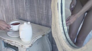 Erotic Art Cutie ❥ Topless Brunette ☉ White Label