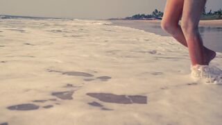 Topless Art ☉ Lady on the Beach