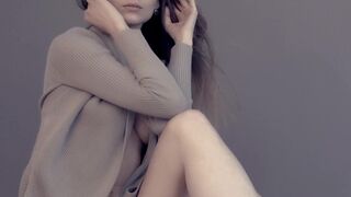 Nudity Art Studio ❥ Beauty Lady wearing a sweatshirt