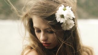 Erotic Art ☉ Nude Cutie and North Wind