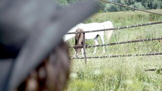 Erotic Outdoors ❥ Hot Brunette