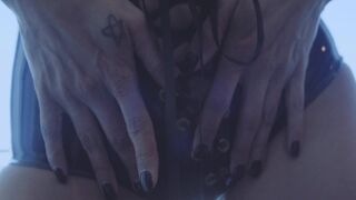 Erotic Lady in Window ☉ Fetish Naked Videotape