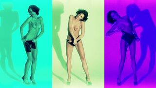 Topless on Stage ❥ Warhol Colors Light