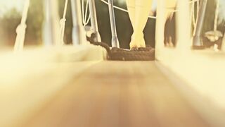 Nude on Stage ☉ Sunset Outdoors