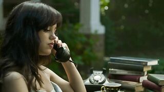 Celebs Hot Scenes Jenna Ortega hot, Gideon Adlon sexy, Dagmara Dominczyk hot - Miller's Girl (2024)