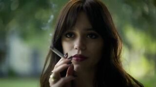 Celebs Hot Scenes Jenna Ortega hot, Gideon Adlon sexy, Dagmara Dominczyk hot - Miller's Girl (2024)