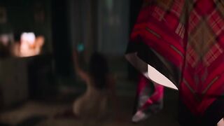 Emilia Jones hot - Cat Person (2023) dressed bedroom sex scene