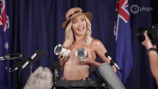 Nikki Osborne nude scene  - The Bush Blonde vs. The World (2022)