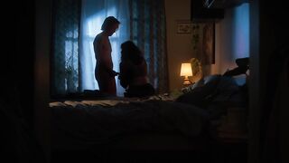 Gwyneth McFall-Gorman sexy - A Night With Lucas and Silvia (2022) sex scene with fake dick