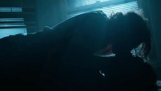 Karen Gillan hot. Sleeping Dogs (2024) Dressed sex scene