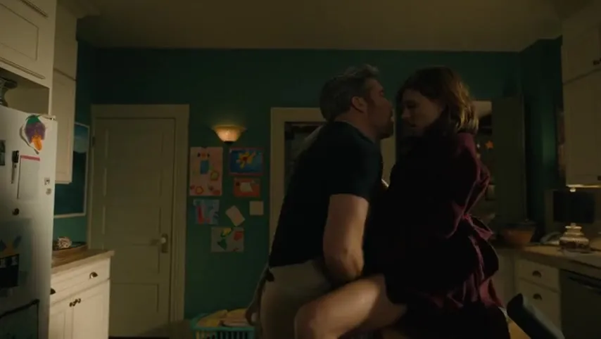 Katja Herbers Hot. Evil s04e01 (2024) TV Show Citchen Floor Sex scene