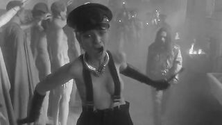 Nathalie Richard topless, Christa Théret, Agata Buzek, Claire Duburcq nude. She Is Conann (2023) erotic scene