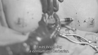 Nathalie Richard topless, Christa Théret, Agata Buzek, Claire Duburcq nude. She Is Conann (2023) erotic scene